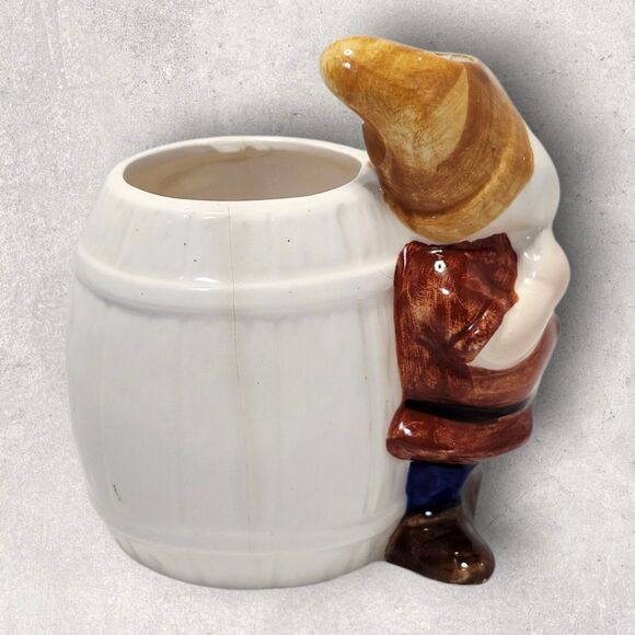 Vintage 1960s Disney Doc Snow White “Brush Your Teeth” Ceramic Toothbrush Holder - Picture 4 of 11